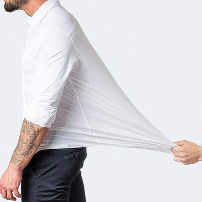 Chemise Homme Stretch Coupe Ajustée Confort Flexible