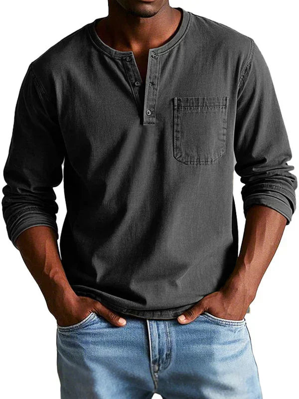 Chemise Homme Décontractée Manche Longue