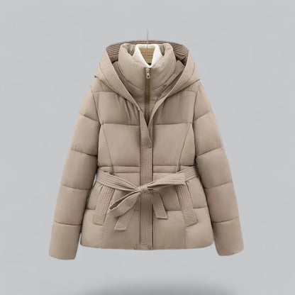 Parka Femme Hiver Courte et Chaude avec Capuche