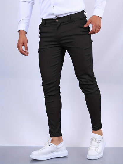 Pantalon Homme Slim Fit Chino Élégant