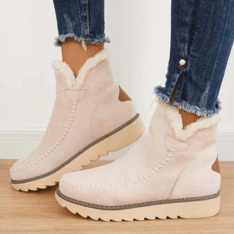 Bottes Femme Hiver Fourrure Artificielle Chaude
