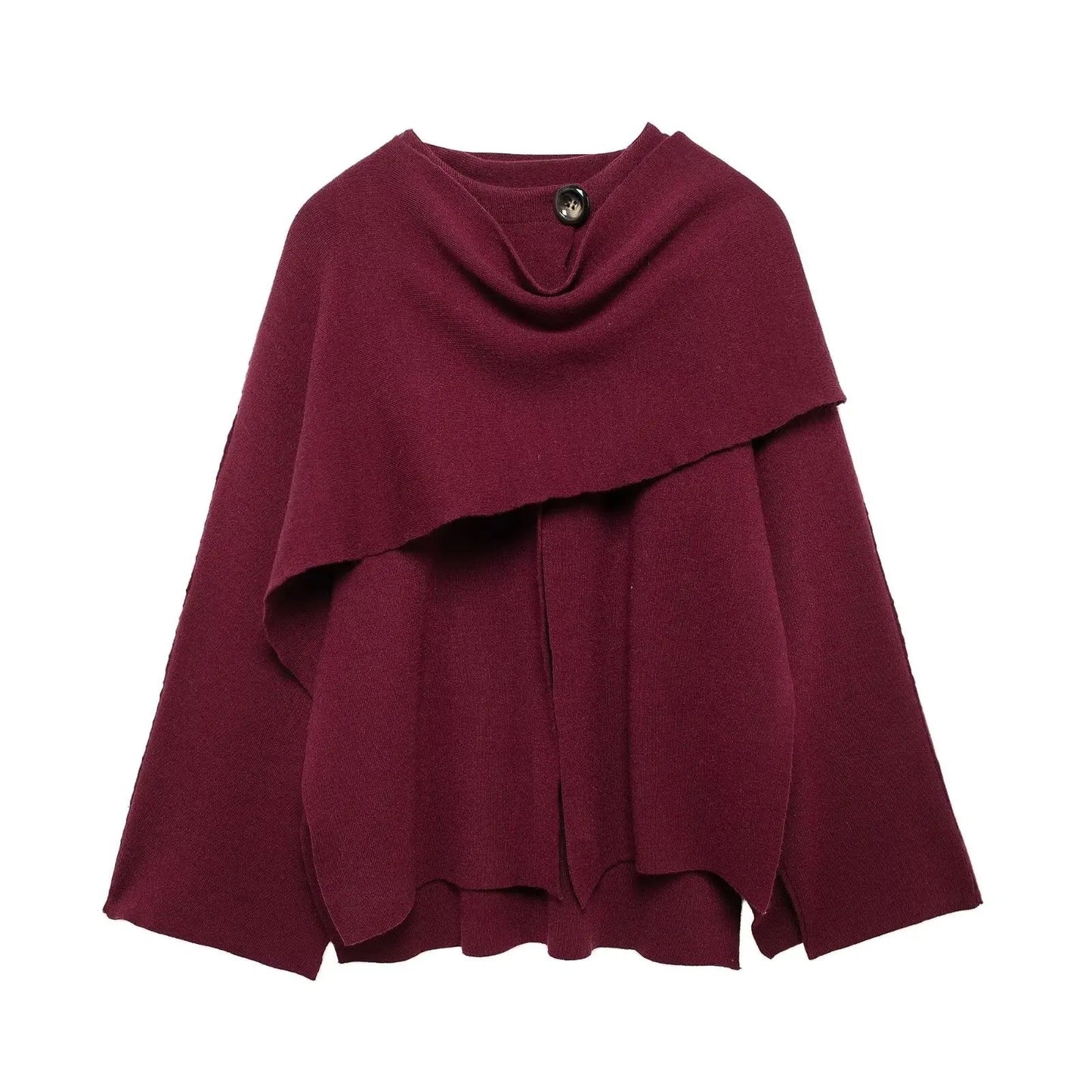 Cape Femme Élégant en Laine Douce