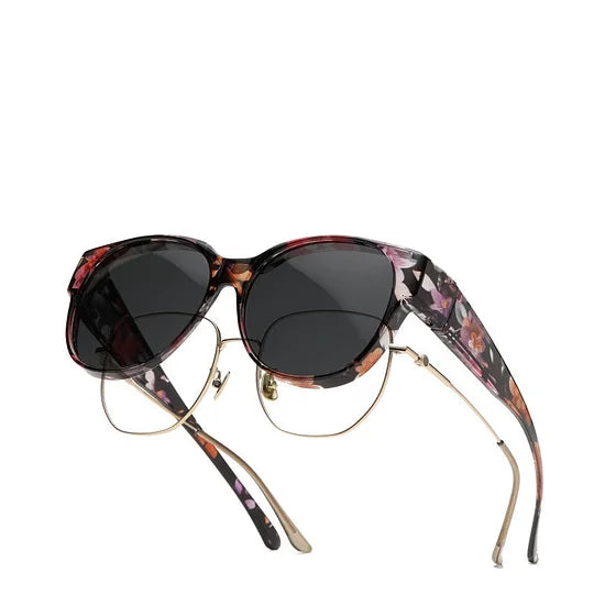 Lunettes de Soleil Femme Polarisées Protection UV400 Style Œil de Chat