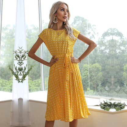Robe Été Florale Courte pour Femme