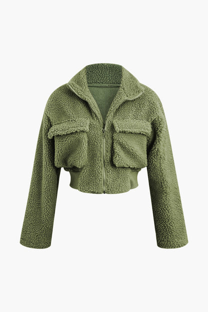 Combinaison Teddy Douce avec Pantalon et Veste Courte