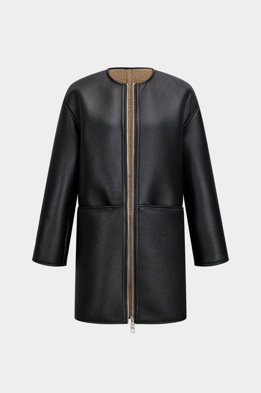 Manteau Femme Long Hiver Épais avec Capuchon et Poches Warmes - PanierRoyale