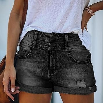 Shorts Jeans Haut de Gamme pour Femme Été