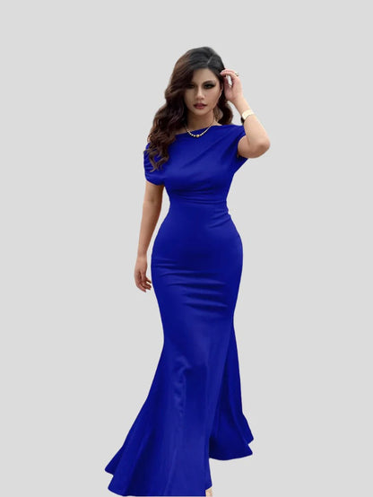 Robe de Soirée Femme Élégante avec Dos Nu