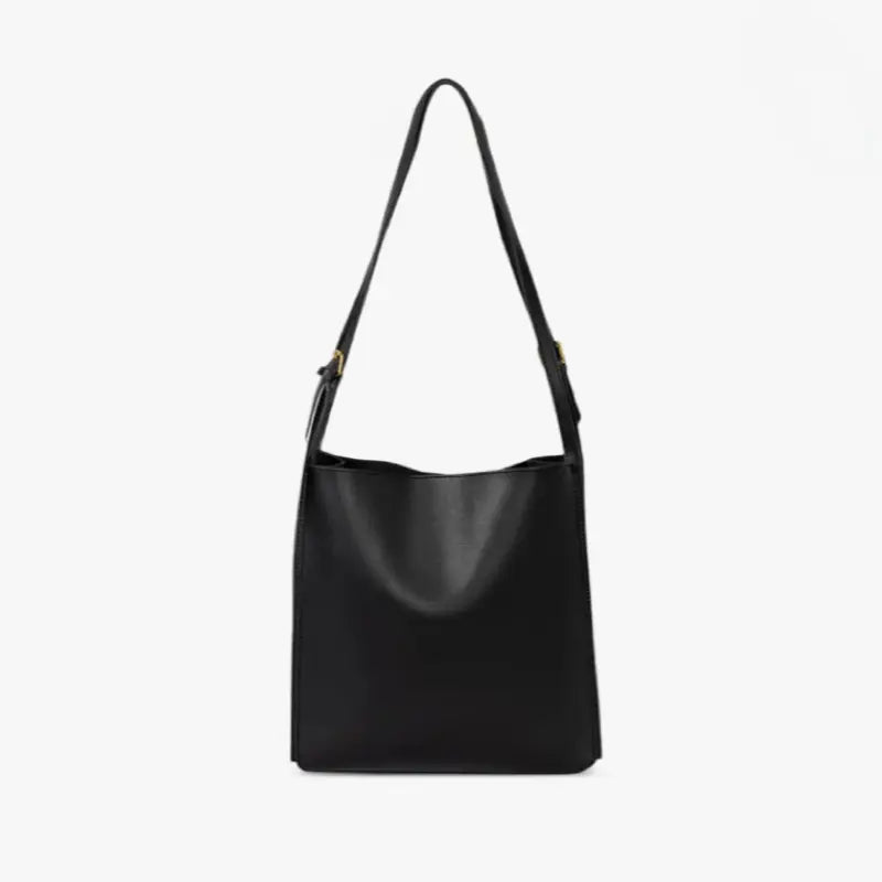 Sac à Main en Cuir Rose avec Lignes Pures et Bretelle Fine - BerlinGlamour