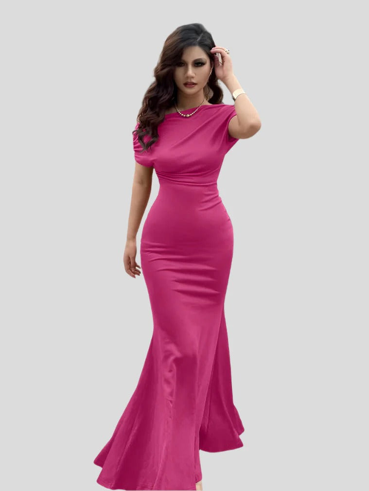 Robe de Soirée Femme Élégante avec Dos Nu - PanierRoyale