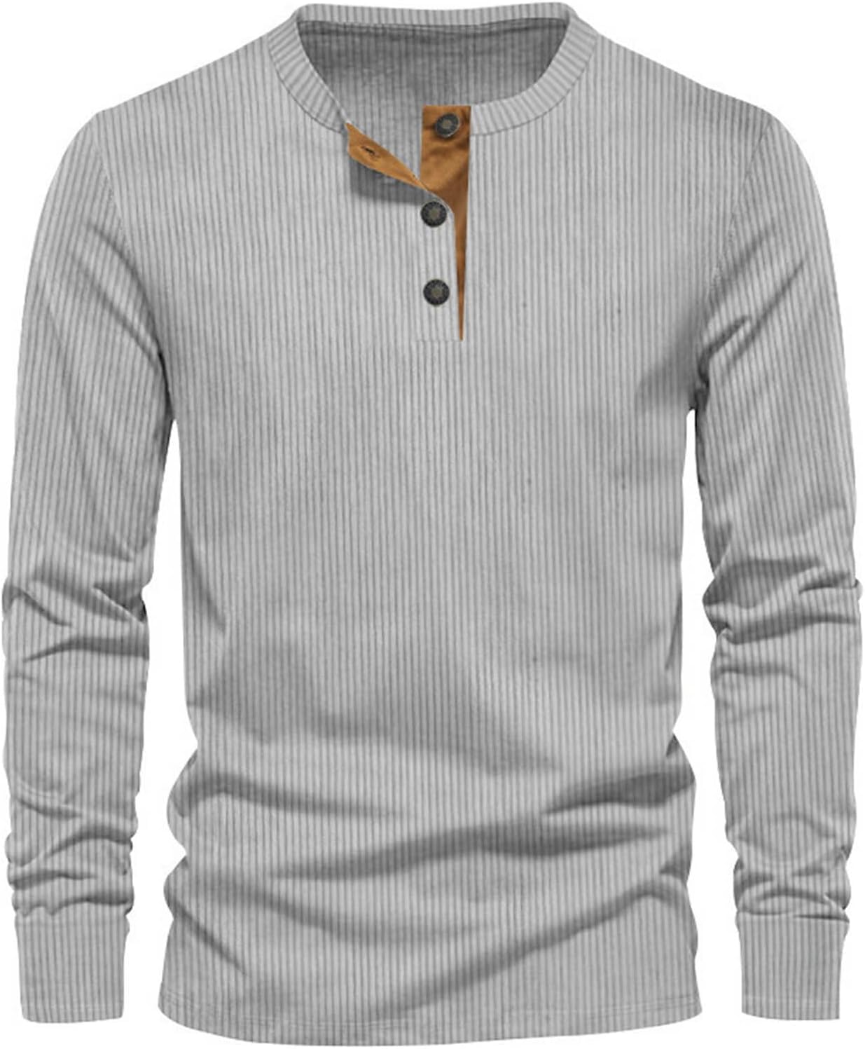 T-Shirt Homme Manches Longues Coton Doux et Élégant
