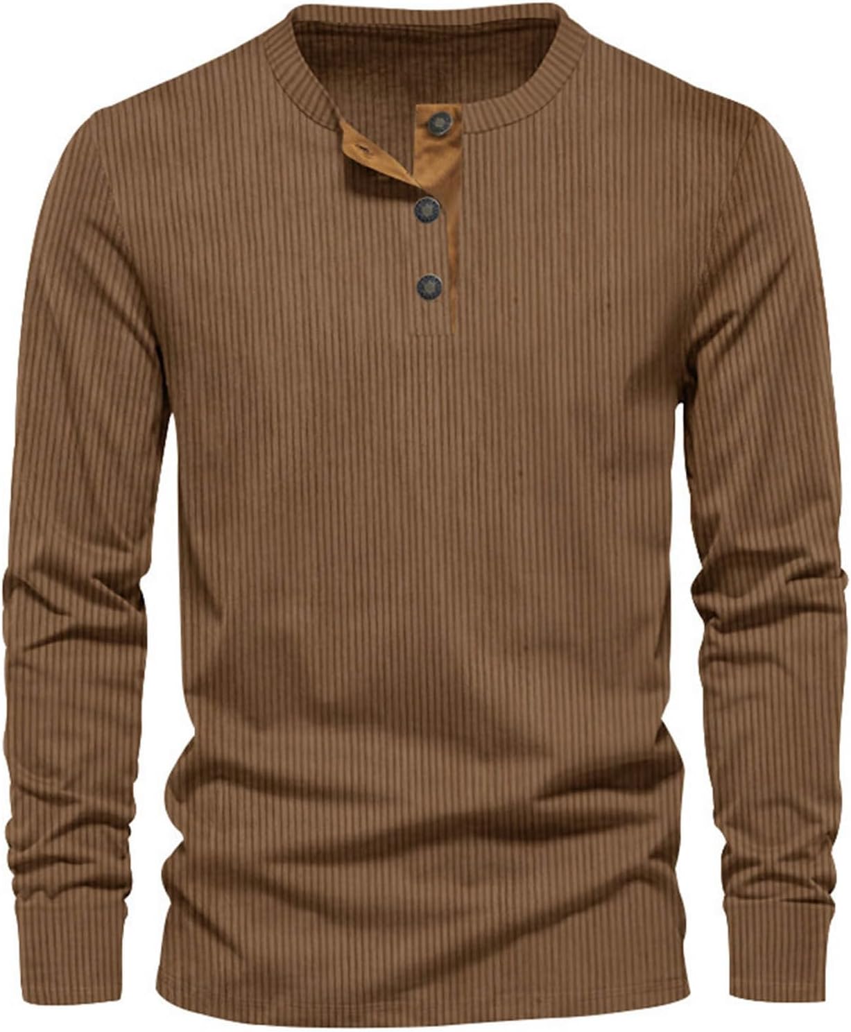 T-Shirt Homme Manches Longues Coton Doux et Élégant