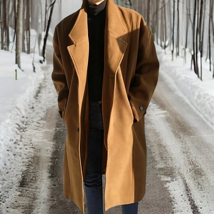 Manteau Homme Long Taille Élégant et Chauffant