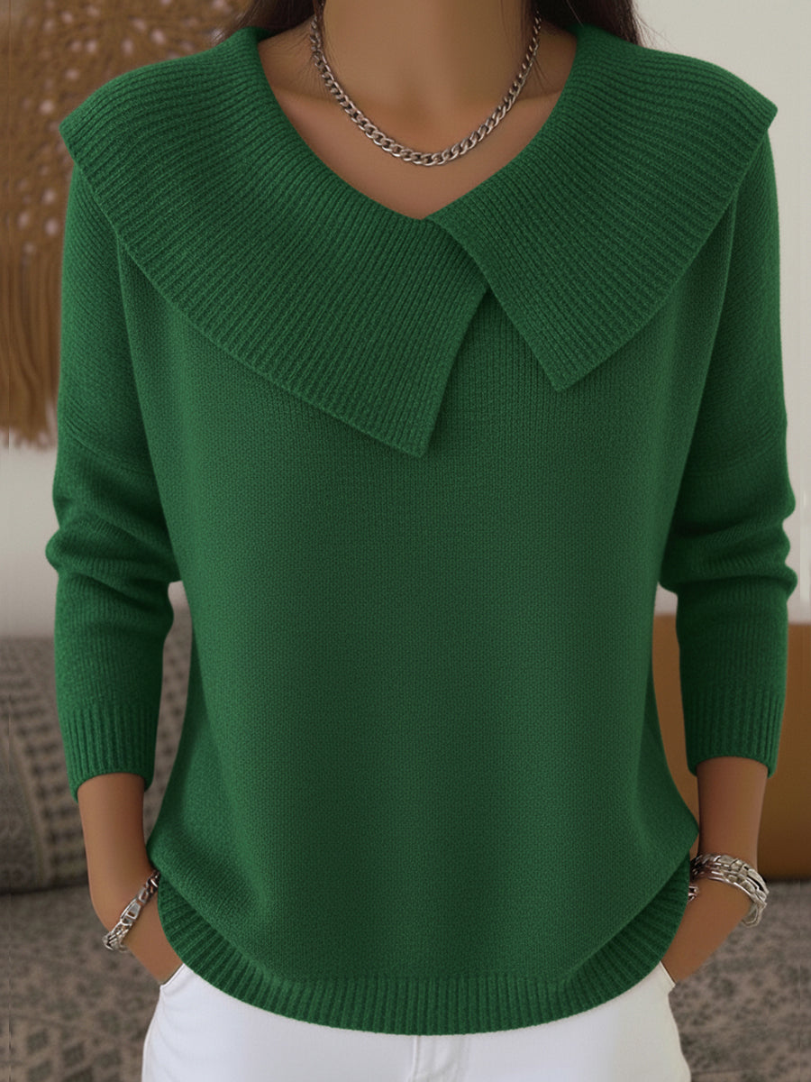Pull Laine Douce Coupe Ajustée Manches Longues