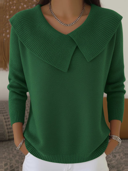 Pull Laine Douce Coupe Ajustée Manches Longues