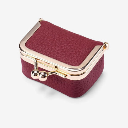 Pochette Porte-Monnaie en Cuir avec Fermeture Sécurisée