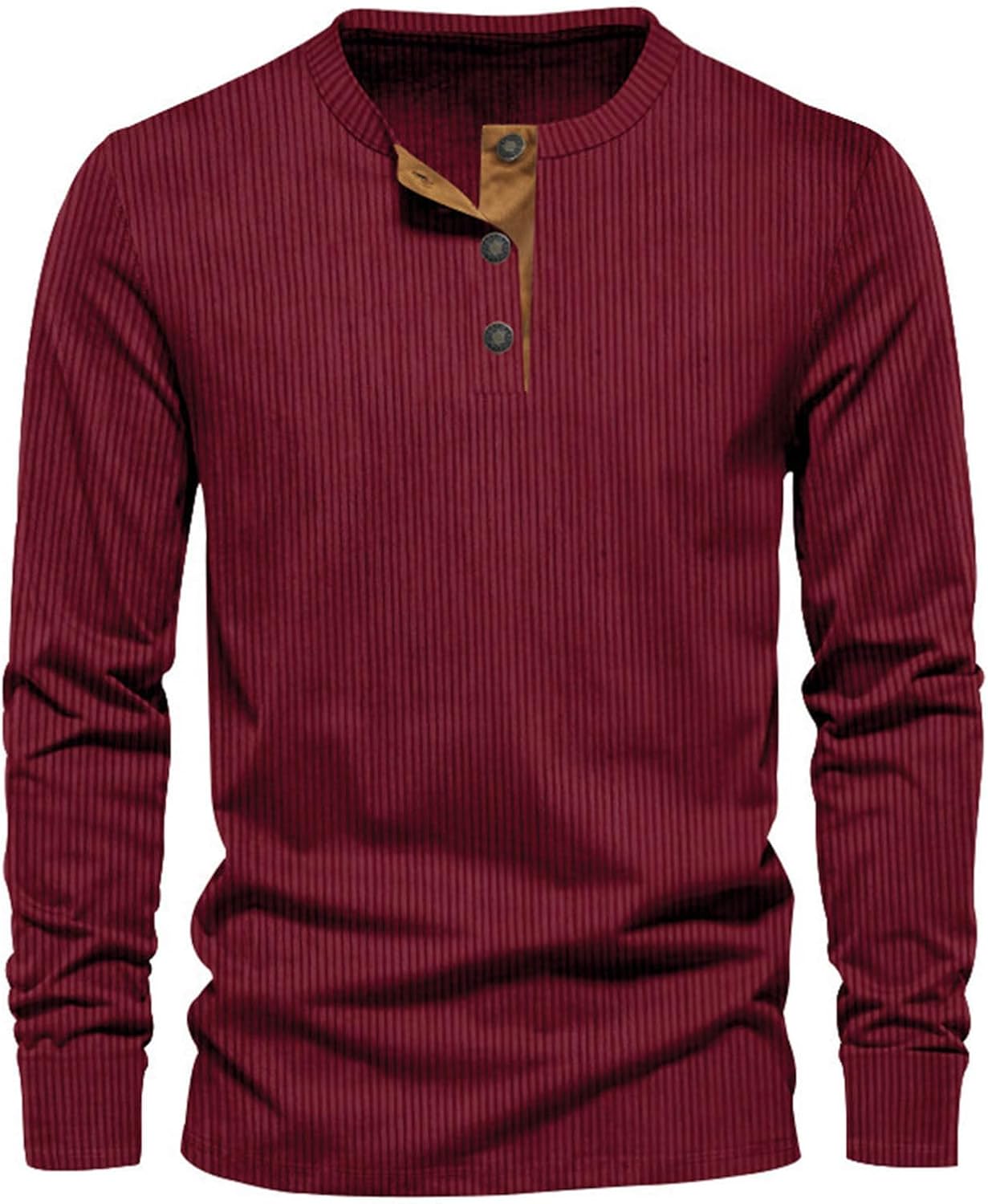 T-Shirt Homme Manches Longues Coton Doux et Élégant