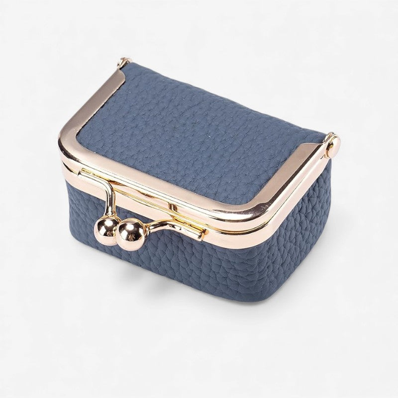 Pochette Porte-Monnaie en Cuir avec Fermeture Sécurisée