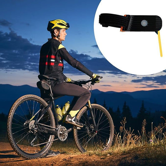 Gilet de Cyclisme Réfléchissant avec Lumières LED pour Visibilité Nocturne - PanierRoyale