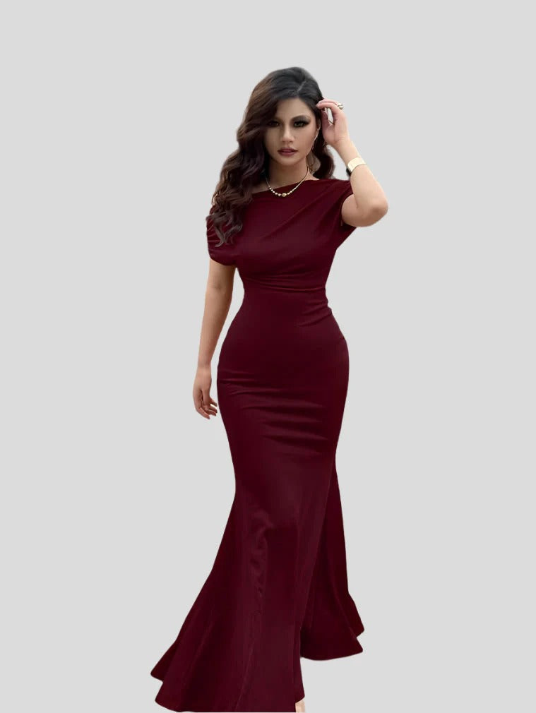 Robe de Soirée Femme Élégante avec Dos Nu