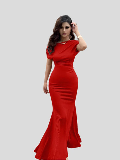 Robe de Soirée Femme Élégante avec Dos Nu