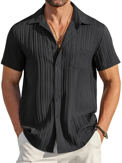 Chemise Homme Manche Courte Été Léger - BerlinGlamour