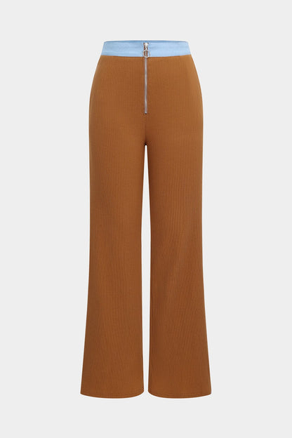 Costume Femme 2 Pièces Moderne Haut et Pantalon Large