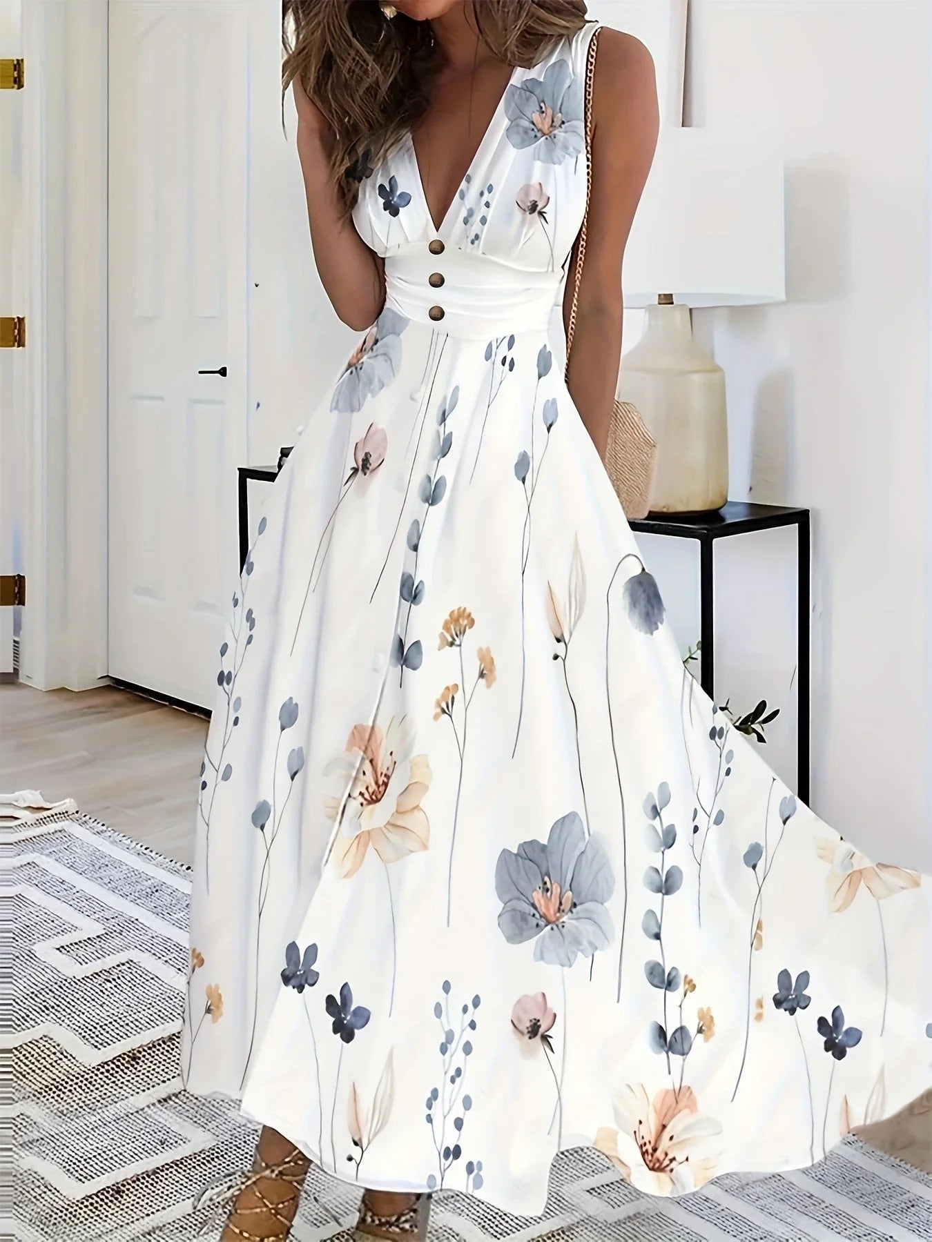 Robe Femme Été Légère à Fleurs - PanierRoyale