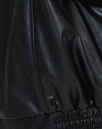 Blouson Cuir Faux Grande Taille Féminin