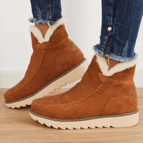 Bottes Femme Hiver Fourrure Artificielle Chaude