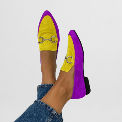 Mocassins Femmes Été Fleurs Colorées