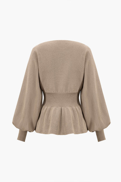 Robe Ensemble Élégant Peplum et Jupe Pencil