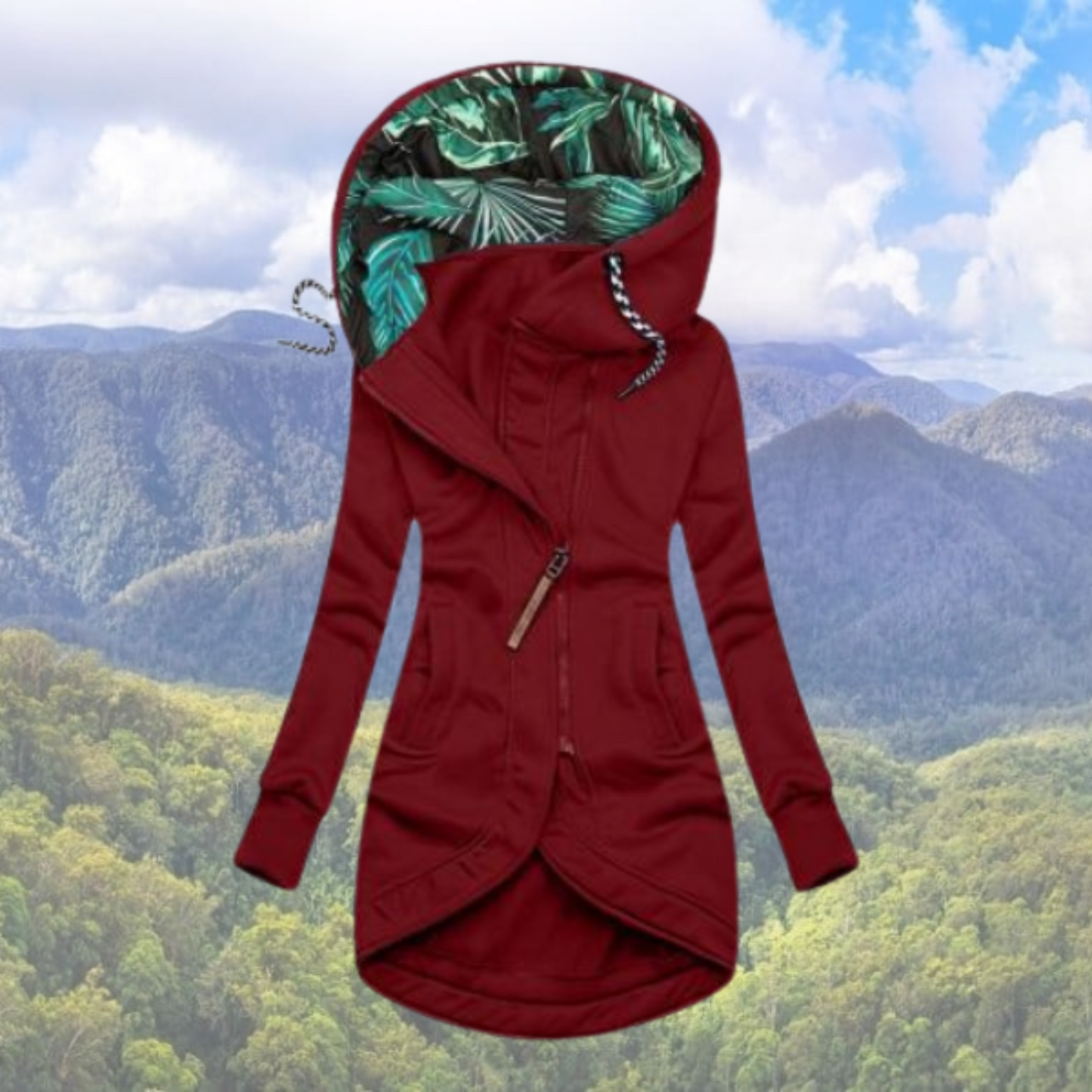 Manteau Femme Long Capuchon Hiver Chaud
