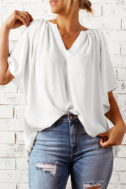 T-Shirt Femme Décontracté à Manches Courtes