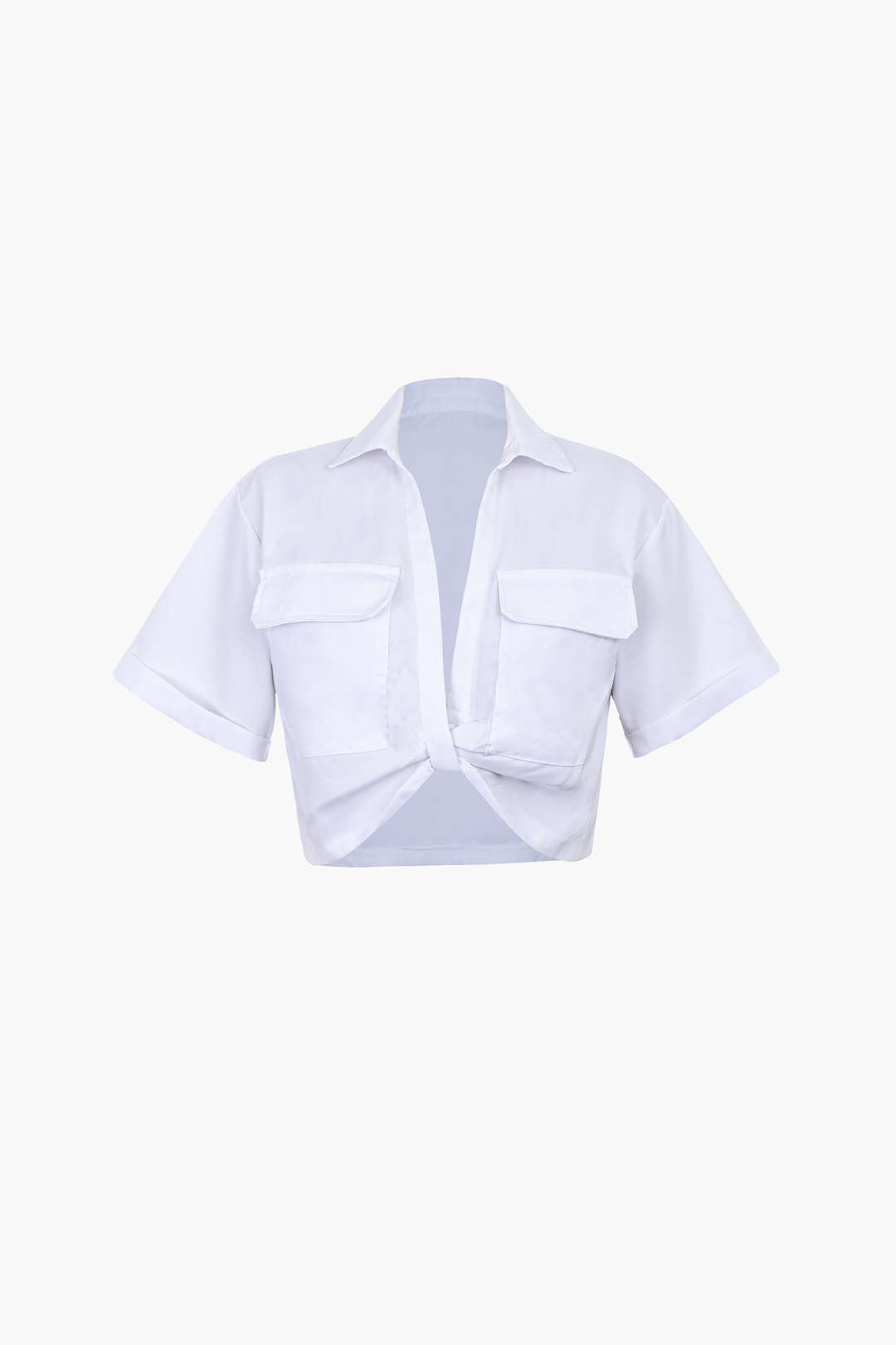Chemise Femme Manches Courtes Col Chemisé Moderne