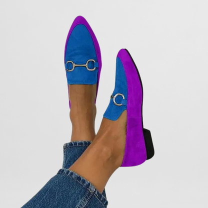 Mocassins Femmes Été Fleurs Colorées