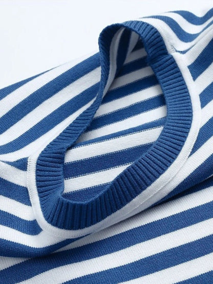 Pull Tricot Rayé Féminin