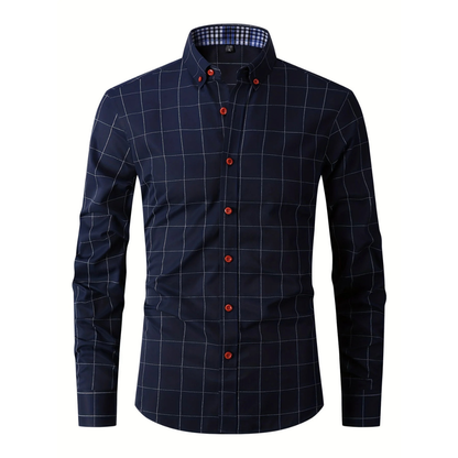 Chemise Flannel Hiver pour Homme Boutons → Chemise Homme Flannel Écossais Doux et Chaud