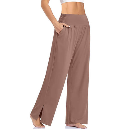 Pantalon Yoga Femme Fluide Large Confortable Coupe Ample