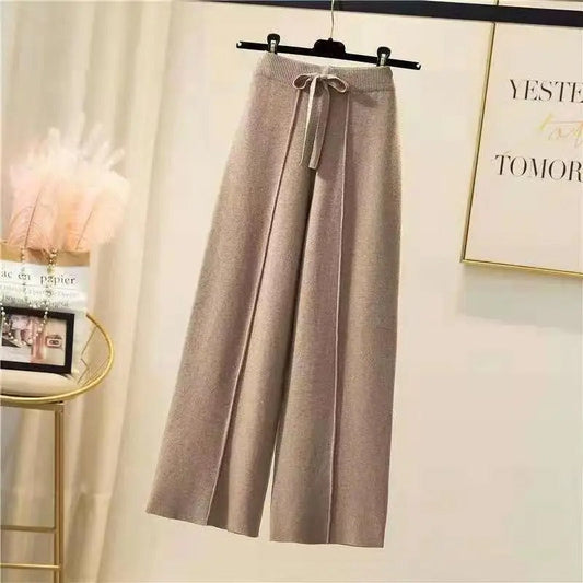 Pantalon Élastique Femme Brun Stretch Confortable - PanierRoyale