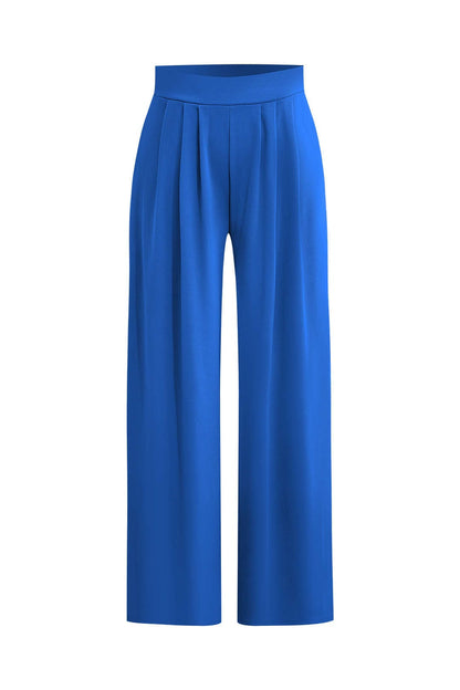 Robe de Soirée Élégante Two-Piece avec Top Court et Pantalon Large