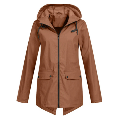 Veste de Pluie Féminine Étanche et Ventée