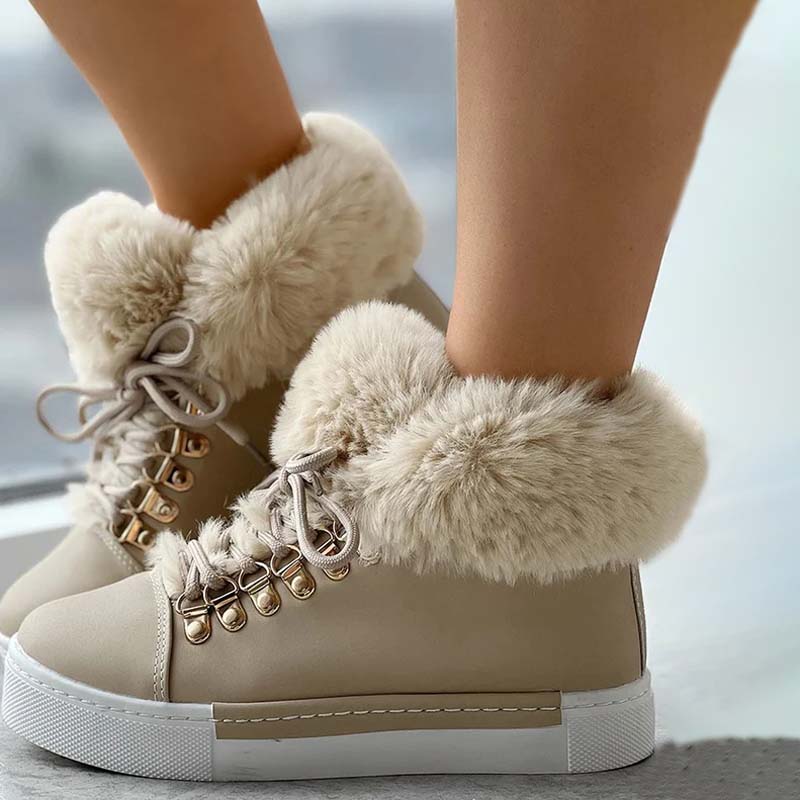 Bottines Hiver Fourrées et Chaude pour Femme