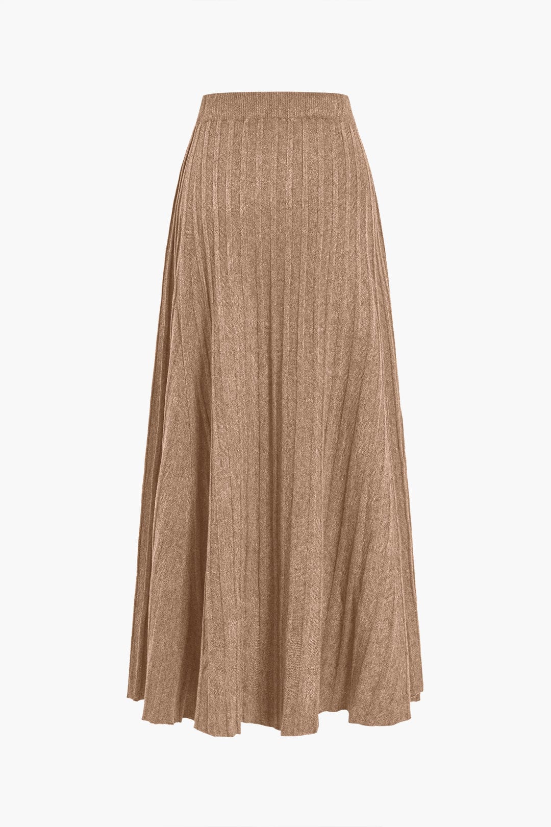 Robe Mi-Longue Élastique Plissée Féminine