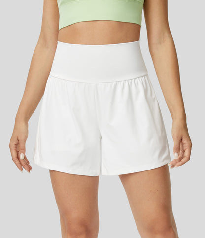 Shorts de Yoga 2 en 1 avec Poches pour Femme