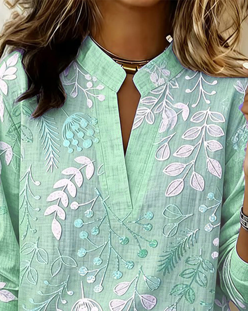 Chemisier Femme Fluidité Col V Imprimé Floral Coupe Élégante