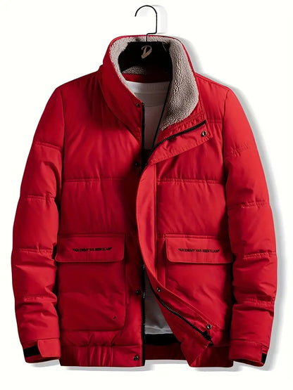 Veste Homme Zippée Col Montant pour Tous Les Jours → Veste Homme Zippée Col Montant Casual Quotidien