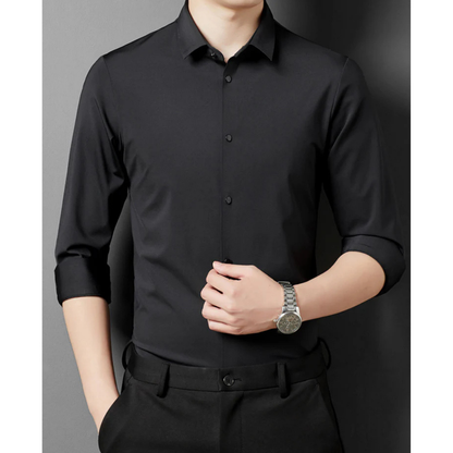Chemise Homme Slim Fit Manches Longues Col Boutonné