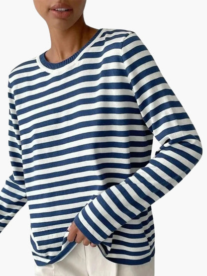 Pull Tricot Rayé Féminin