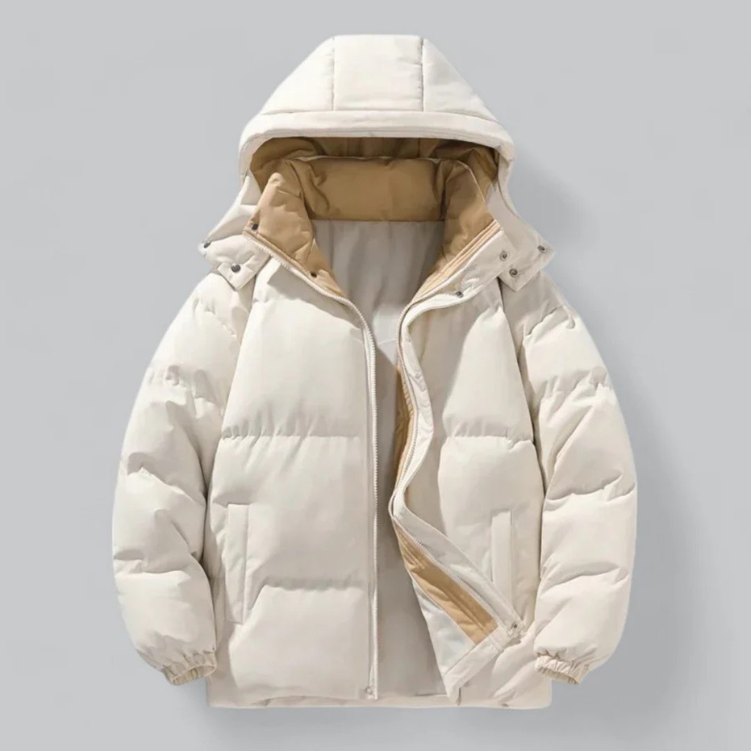 Veste Doudoune Homme Hiver Capuche Manches Longues